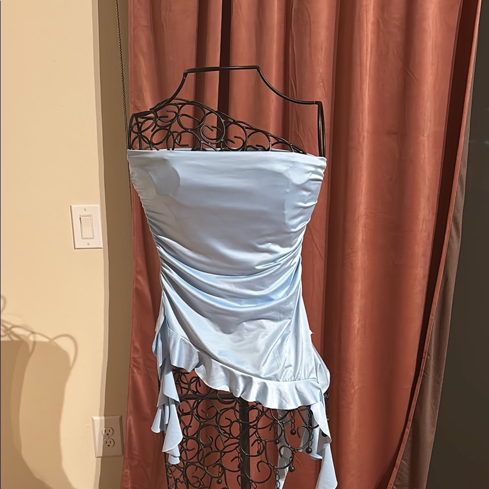 Light Blue Crop Top